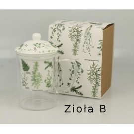 Pohár s porcelánovým nálevníkom 450 ml - Zioła C