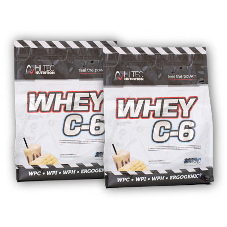 2x Whey C6 CFM 100% <b>whey</b> protein 2250g - jahoda