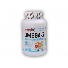 Omega 3 D3+K2+E 90 mäkkých gélov