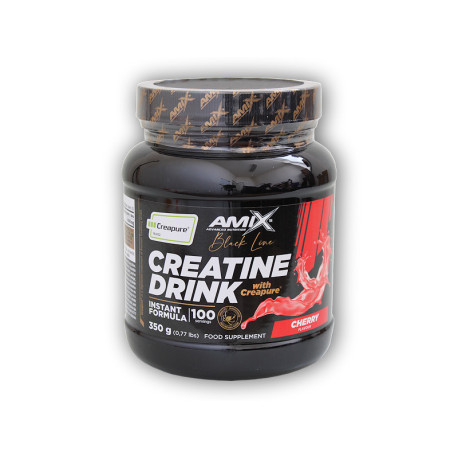 Black Line Creatine Creapure Powder Drink 350g - oranžový