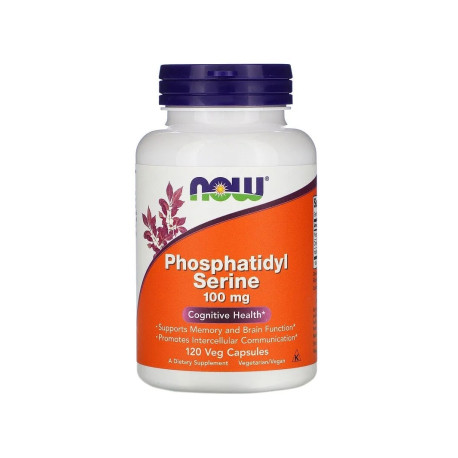 NOW FOODS Phosphatidyl Serine 100 mg (kognitívne funkcie) 120 vegetariánskych kapsúl