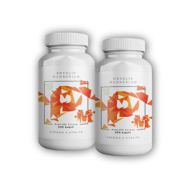 2x Horčík draselný, citrát draselný + malát horečnatý 200 rastlinných kapsúl