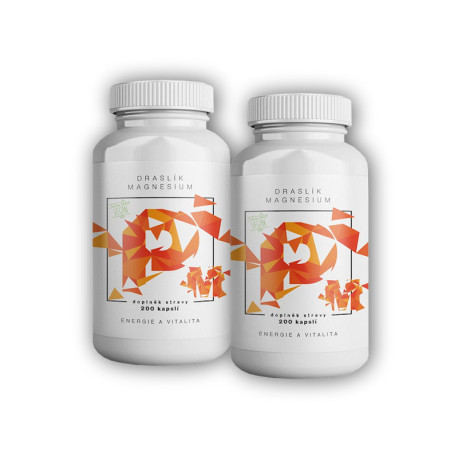 2x Horčík draselný, citrát draselný + malát horečnatý 200 rastlinných kapsúl