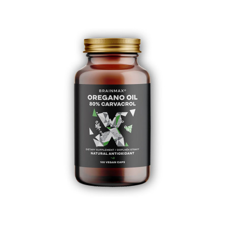 Oreganový olej 80% karvakrol 100 rastlinných kapsúl