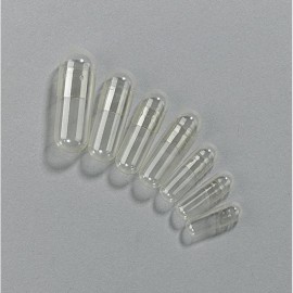 Priehľadné želatínové kapsule veľkosť 3 (veľmi nízka) - 100 ks
