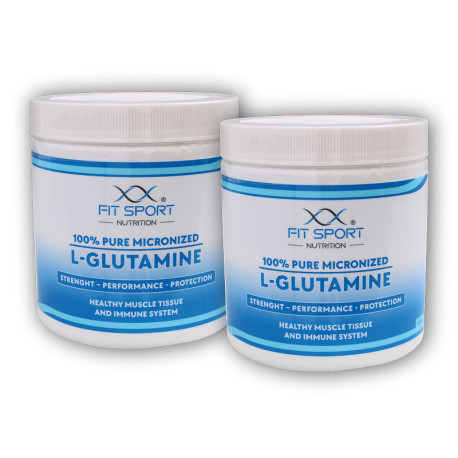 2x 100% čistý mikronizovaný L-glutamín 330g