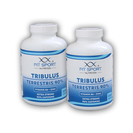 2x Tribulus Terrestris 90% + Vitamín B6 + Zinok 240 kapsúl