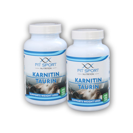 2x Carnitine Taurine 120 vegetariánske kapsuly