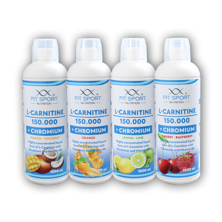 L-karnitín 150000 + Chróm 1000ml - citrónová limetka