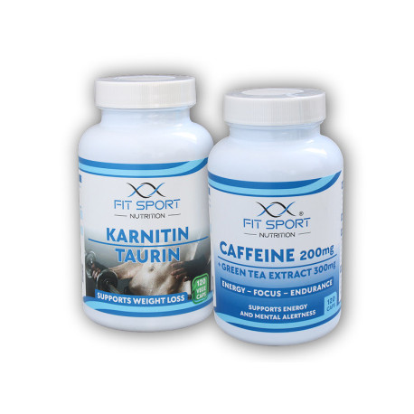 Karnitín Taurín 120 vegetariánskych kapsúl + Kofeín 200mg + Zelený čaj 300mg 120 kapsúl