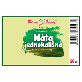 Máta jednokališná (TCM) - Pavlovy bylinné kvapky (tinktúra) 50 ml