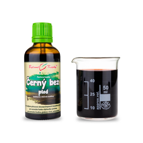 Baza čierna plod kvapky (tinktúra) 50 ml