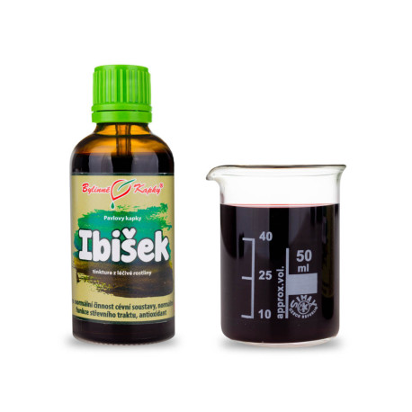 Ibištek krvavý kvapky (tinktúra) 50 ml
