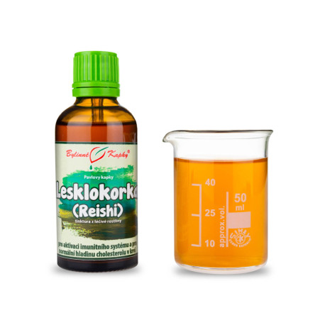 Lesklokôrovka (reishi - ganoderma) kvapky (tinktúra) 50 ml