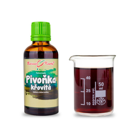 Pivonka čínska kôra koreňa kvapky (tinktúra) 50 ml
