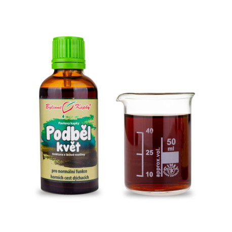 Podbeľ kvet kvapky (tinktúra) 50 ml