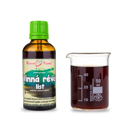 Vinič hroznorodý list kvapky (tinktúra) 50 ml