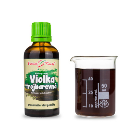 Fialka trojfarebná kvapky (tinktúra) 50 ml