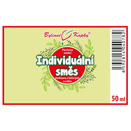 Individuálna zmes (na mieru) - Pavlove byliné kvapky (tinktúra) zmes bylinných kvapiek 50 ml