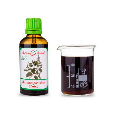 Bazalka posvätná BIO kvapky (tinktúra) 50 ml
