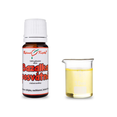 Bazalka posvátná - 100 % prírodné silice - esenciálny (éterický) olej 10 ml