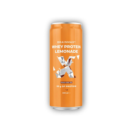 Srvátková proteínová limonáda 330ml - ľadový broskyňový čaj