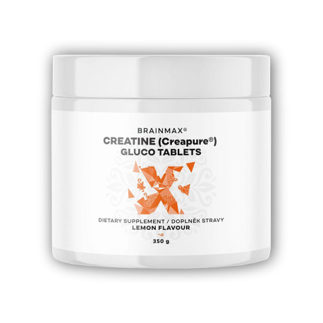 Creatine Creapure Gluco tablety citrón, kreatín monohydrát 350g 115 tabliet