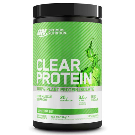Optimum Nutrition Clear Protein 100% Plant Isolate 280g Lemon Lime