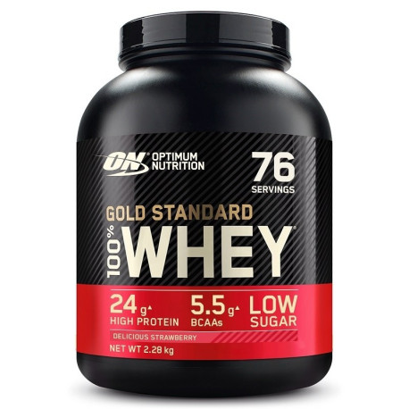Optimum Nutrition 100% Whey Gold 2270g Delicious Strawberry