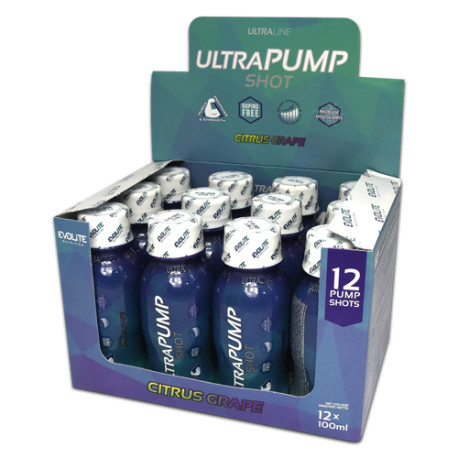 Evolite Ultra Pump Shot 100ml Lemon Lime Cherry (12 Shots)