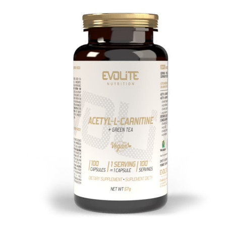 Evolite Nutrition Acetyl-L-Carnitine + Green Tea 100 VegeCaps