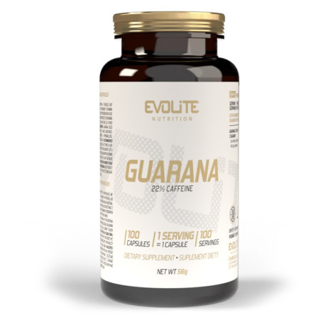 Evolite Guarana 22% Caffeine 455mg 100 Vcaps