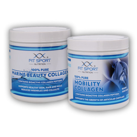 100% Pure Mobility Kolagén 300g + 100% Pure Marine Beauty Kolagén 250g