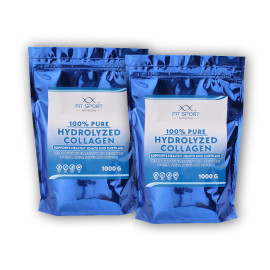 2x 100% čistý hydrolyzovaný kolagén 1000g + hydrolyzovaný kolagén