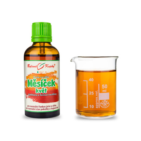 Nechtík lekársky kvet - Bylinné kvapky (tinktúra) Duša rastlín 50 ml