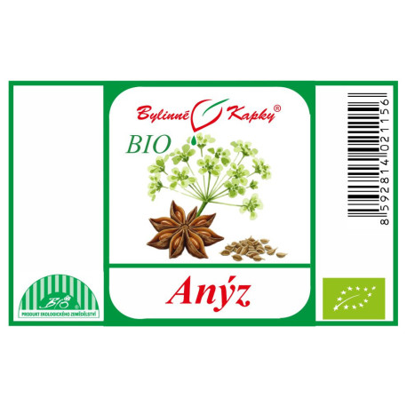 Bedrovník anýzový BIO - bylinné kvapky (tinktúra) 50 ml