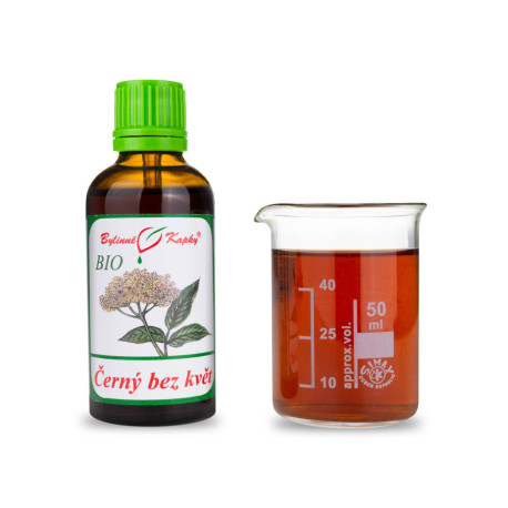 Baza čierna kvet BIO kvapky (tinktúra) 50 ml