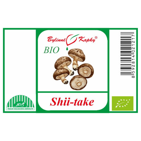 Shii-take BIO (shiitake, šitake, húževnatec, shii take) - bylinné kvapky (tinktúra) 50 ml