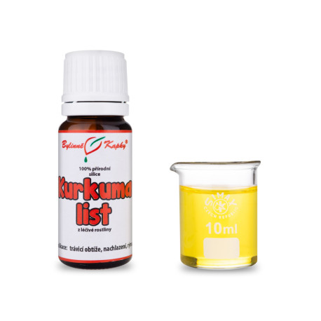 Kurkuma list - 100 % prírodné silice - esenciálny (éterický) olej 10 ml