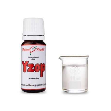 Yzop - 100 % prírodné silice - esenciálny (éterický) olej 10 ml