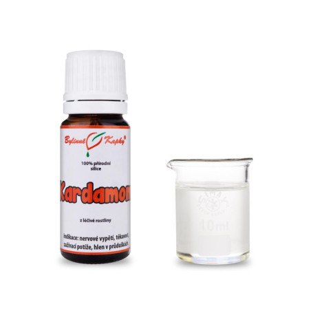 Kardamom 100% prírodné silice - esenciálny (éterický) olej 10 ml