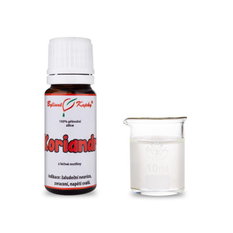 Koriander 100% prírodné silice - esenciálny (éterický) olej 10 ml