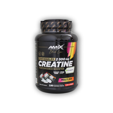 Black Line Creatine Creapure 2500mg 210 žuvacích tabov Zero Sugar Multi
