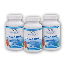 3x Mega HMB 3000mg 120 vegetariánskych kapsúľ