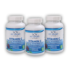 3x vitamín C 500 mg s šípkami 130 kapsulami