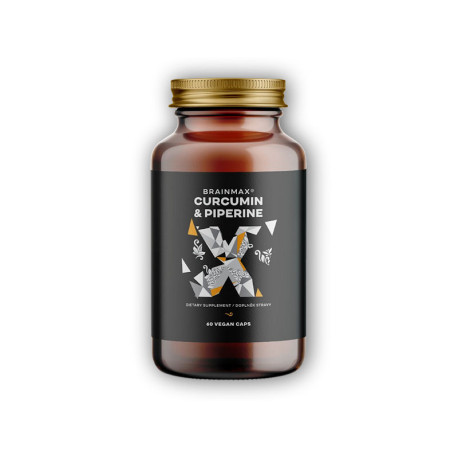 Kurkumín &amp; Piperín 60 bylinných kapsúl kurkumín