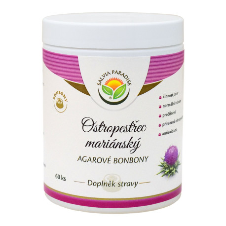 Cukríky z agaru z pestrectu mariánskeho 60 kusov