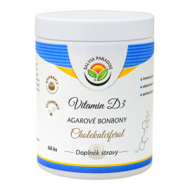 Vitamín D3 – Cholecalciferol agarové cukríky 60 x