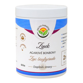 Zinok – Cukríky z bisglycínátu zinočnatého agaru 60 kusov