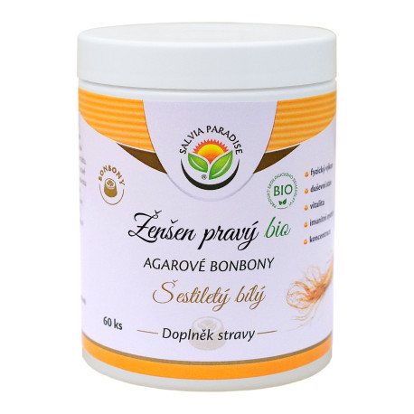 Ženšen-agarové cukríky BIO 60 kusov